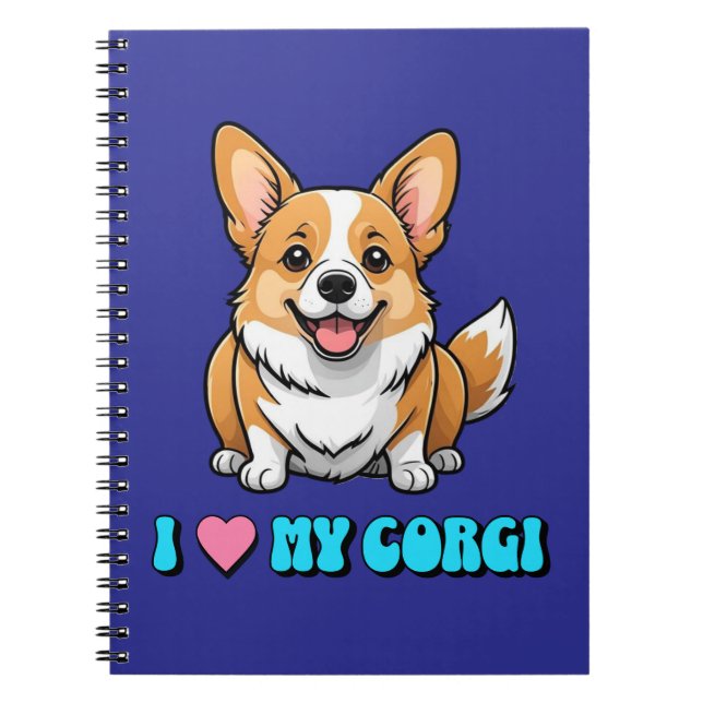 Carnet I Love My Corgi (Devant)