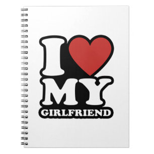 Carnet I love my girlfriend, i heart my gf, i love my gf