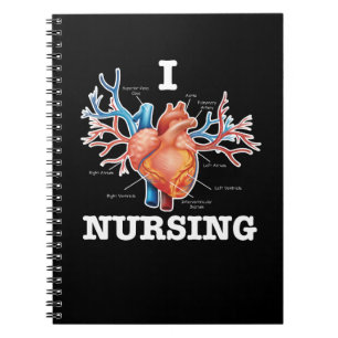 Carnet I Love Nursing Heart Anatomie Médicale