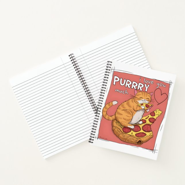 Carnet I Love You Purrry Much Funny Cat Lover Gift  (Intérieur)