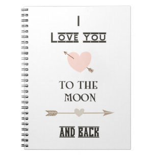Carnet I love you to the moon and back