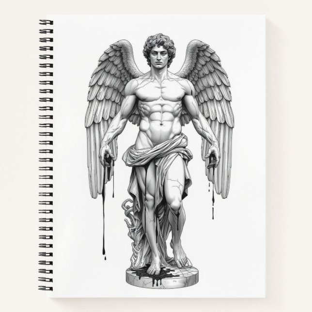 Carnet Icarus Minimalist Line Art Notebook - Greek Mythol (Devant)