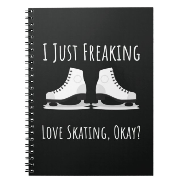 Carnet Ice Skating Gift Ideas Skater Winter Sports Female (Devant)