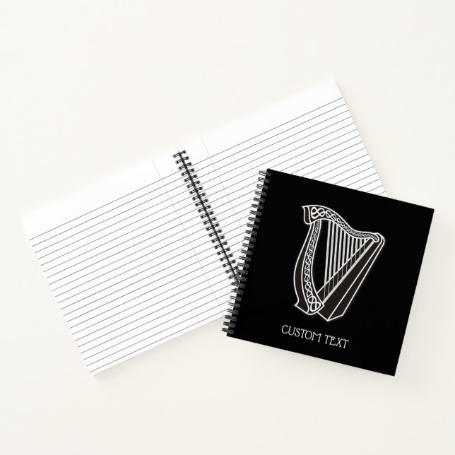 Carnet Icône de harpe (Intérieur)