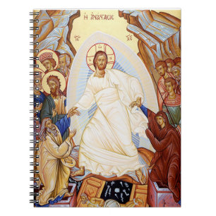 Carnet Icône orthodoxe de l'Anastasis Résurrection