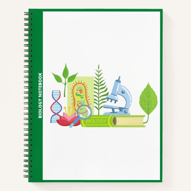 CARNET Icônes BIOLOGIQUES (BLANC) (Devant)
