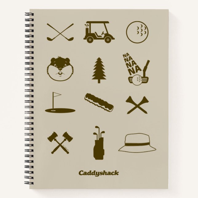 Carnet Icônes Caddyshack (Devant)