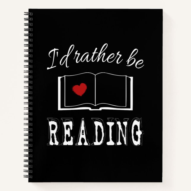 Carnet I'd rather be reading (Devant)