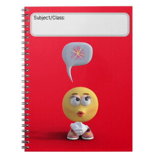carnet "Idea Emoji" (Rouge)