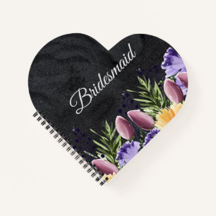 Carnet Idée-cadeau de Mariage minimaliste noir