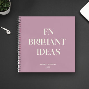 Carnet Idées brillantes Planificateur Moderne Personnalis