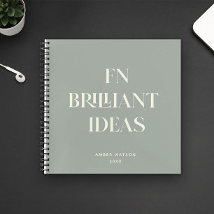 Carnet Idées brillantes Planificateur Moderne Personnalis
