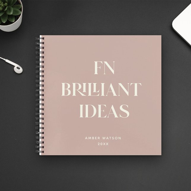 Carnet Idées brillantes Planificateur Moderne Personnalis (Créateur téléchargé)