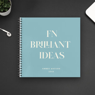 Carnet Idées brillantes Planificateur moderne Personnalis