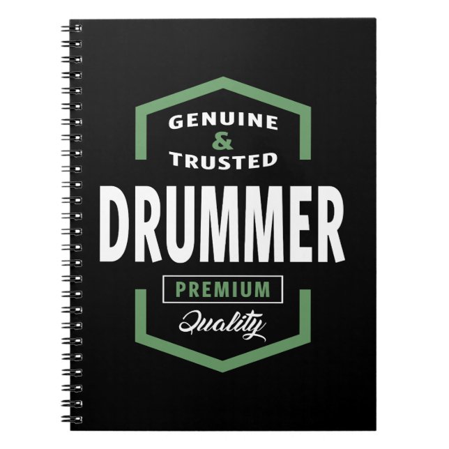 Carnet Idées cadeaux Drummer (Devant)