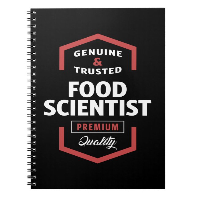 Carnet Idées cadeaux du logo du scientifique alimentaire (Devant)