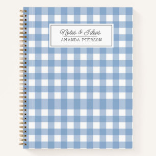 Carnet Idées Plaid Bleues Famille Personnalisée