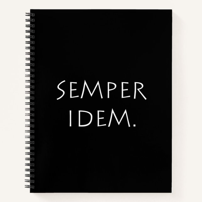 Carnet Idem Semper (Devant)