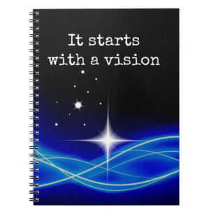 Carnet Il Commence Par Un Ordinateur Portable Vision