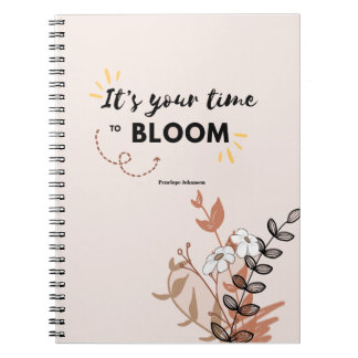 Carnet Il est temps de fleurir Gold Botanical Planner
