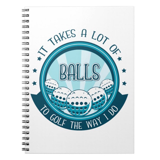 Carnet Il Faut Beaucoup De Ballons Au Golf Comme Je Le Fa (Devant)