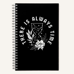 Carnet Il y a toujours du temps Sablier Fleurs Étoiles Lu