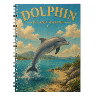 Carnet Île aux dauphins Eaux aquarelle GeoSaga