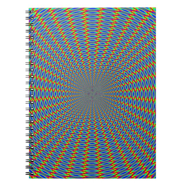 Carnet Illusion optique design abstrait. (Devant)
