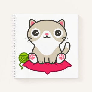 Carnet Illustration Cute Kitty