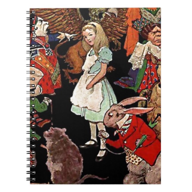 Carnet Illustration d'Alice au pays des merveilles (Devant)