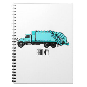 Carnet Illustration de camion à ordures