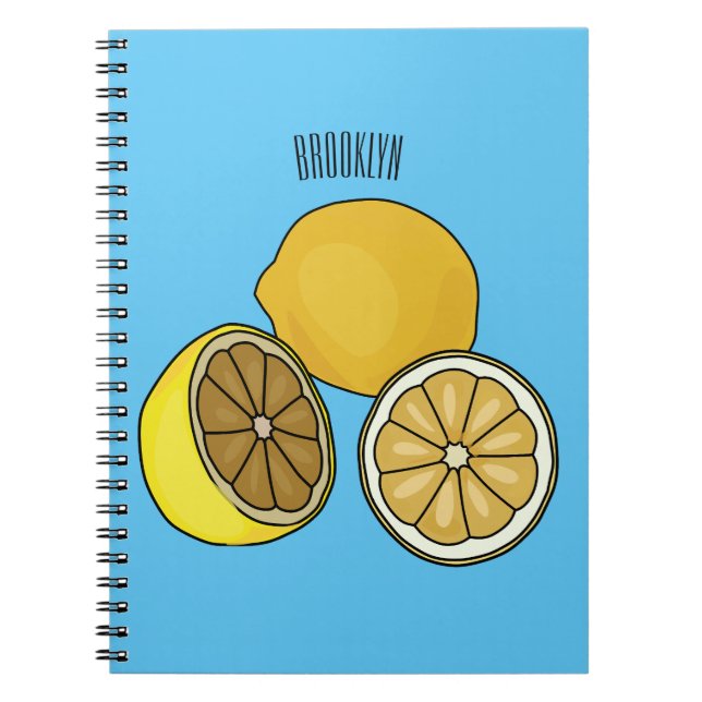 Carnet Illustration de citron (Devant)