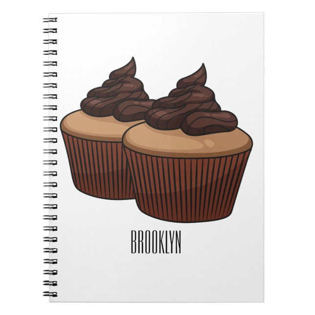 Carnet Illustration de Cupcake (Devant)