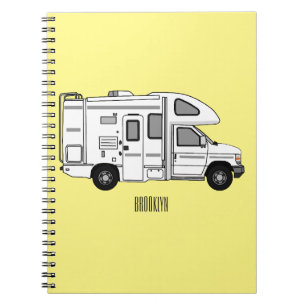 Carnet Illustration de dessin animé Campervan