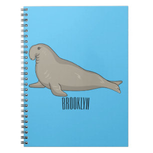 Carnet Illustration de dessin de phoque éléphant
