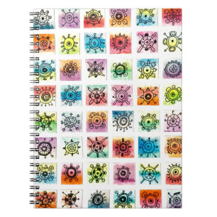 Carnet Illustration de formes de cercles abstraits