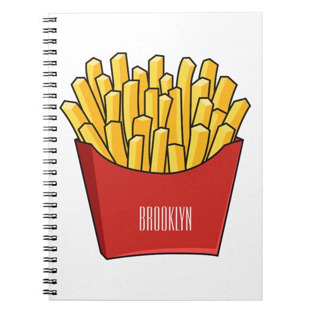 Carnet Illustration de frites (Devant)