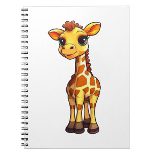 Carnet Illustration de girafe de dessin animé