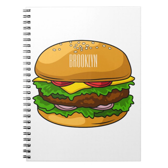Carnet Illustration de Hamburger (Devant)