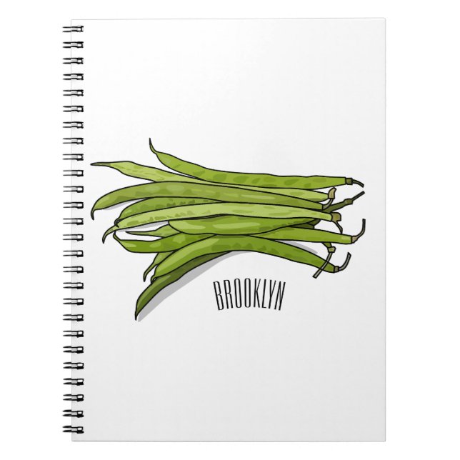 Carnet Illustration de haricots verts (Devant)