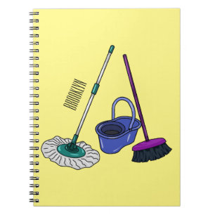 Carnet Illustration de la bande dessinée Broom & mop