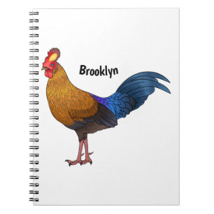 Carnet Illustration de la caricature d'oiseaux de jungle