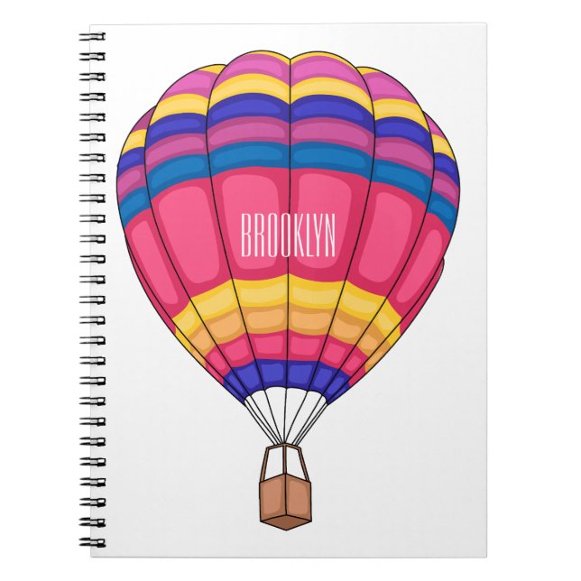 Carnet Illustration de la montgolfière (Devant)