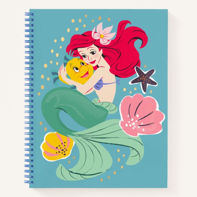 Carnet Illustration de la princesse Ariel (Devant)