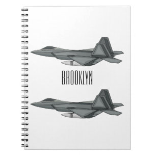 Carnet Illustration de l'avion de chasse