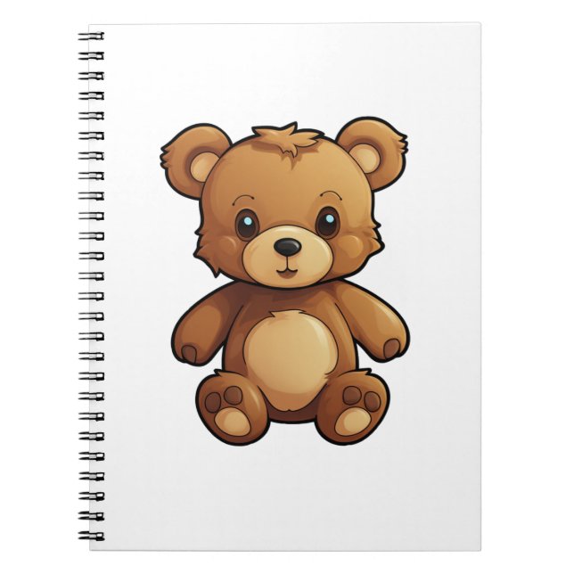 Carnet Illustration de l'ours de dessin (Devant)