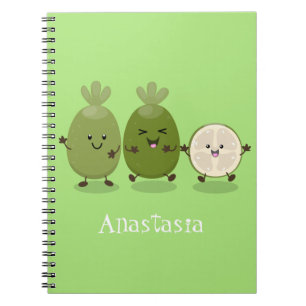 Carnet Illustration de mignonne guava feijoa