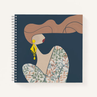 Carnet Illustration de mode de femme élégante, œuvre d'ar