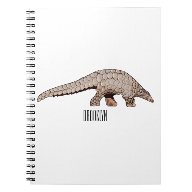 Carnet Illustration de Pangolin (Devant)