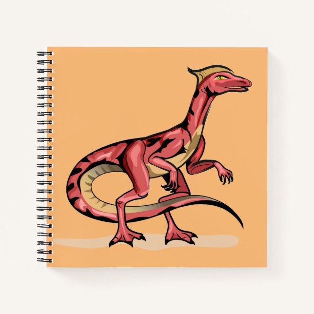 Carnet Illustration De Velociraptor. (Devant)